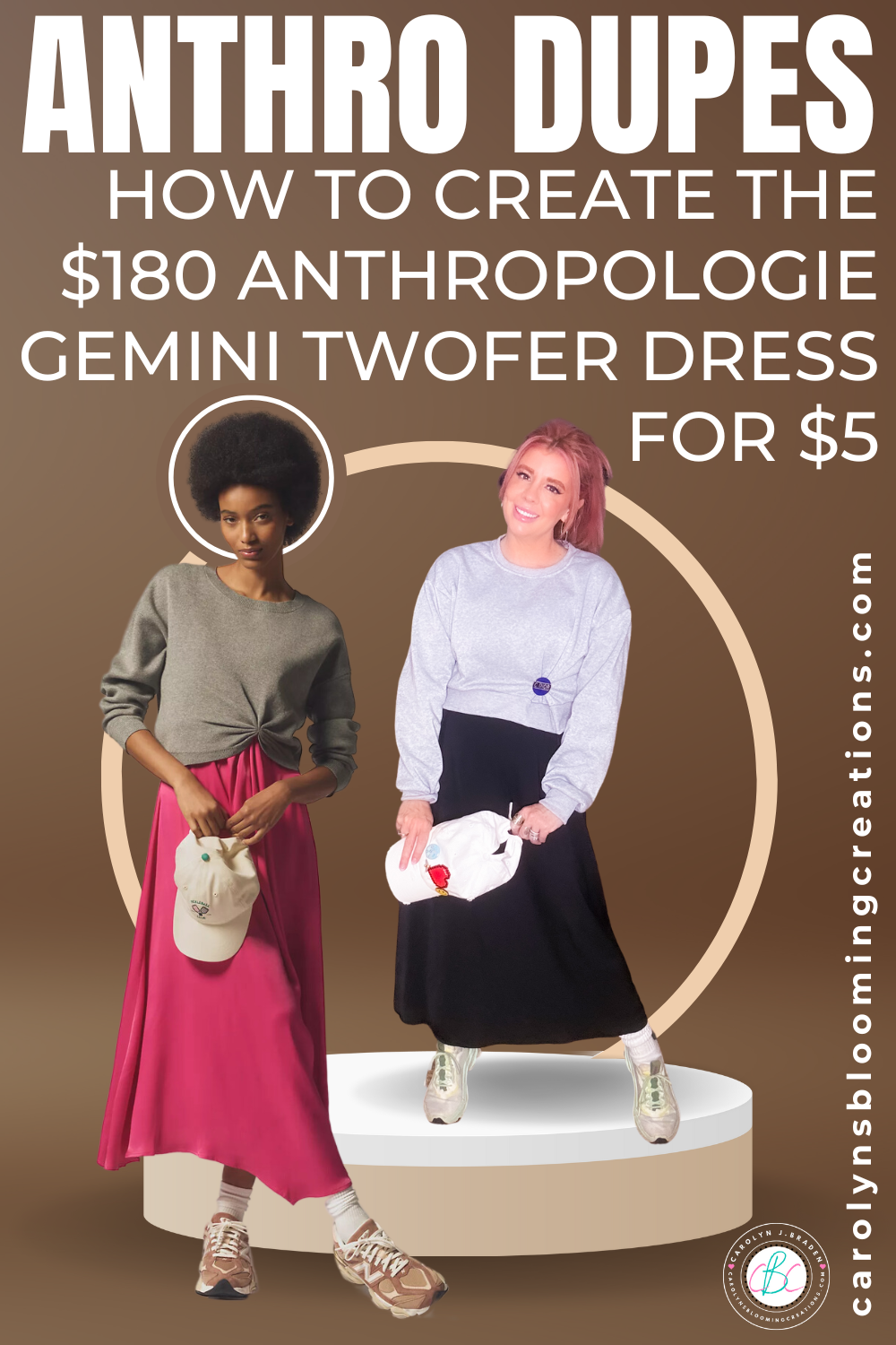 How to Create the $180 Anthropologie Gemini Twofer Dress for $5